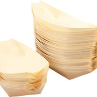 Front Of The House - 6.5" Servewise Wood Boat Bowl, Pack of 200 - DBO113NAW28
