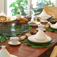 Front Of The House - 6.5" porcelain Round Tangine, Pack of 2 - STN001WHP20