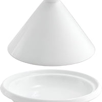 Front Of The House - 6.5" porcelain Round Tangine, Pack of 2 - STN001WHP20