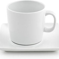 Front Of The House - 7 Oz Porcelain White Mod Cup, Pack of 12 - DCS030WHP23