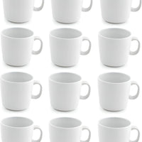 Front Of The House - 7 Oz Porcelain White Mod Cup, Pack of 12 - DCS030WHP23