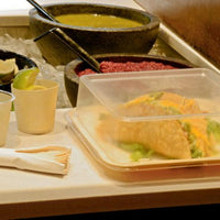 Front Of The House - 8" Compostable Wood Square Plate, Pack of 200 - DSP025NAW28