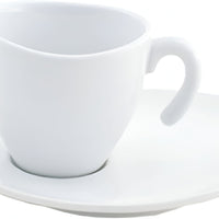 Front Of The House - 8 Oz Porcelain White Ellipse Stackable Cup, Pack of 6 - DCS010WHP22
