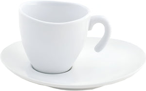 Front Of The House - 8 Oz Porcelain White Ellipse Stackable Cup, Set of 6 - DCS010WHP22
