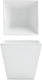 Front Of The House - Kyoto 14 oz Bright White Tall Square Porcelain Bowl, Pack of 12 - DBO098WHP23