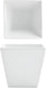 Front Of The House - Kyoto 14 oz Bright White Tall Square Porcelain Bowl, Set of 12 - DBO098WHP23