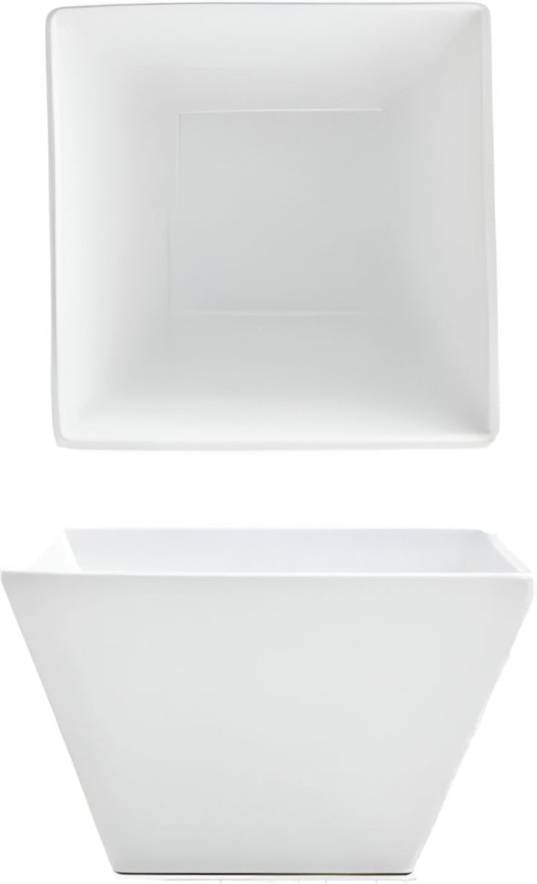 Front Of The House - Kyoto 16 oz Bright White Tall Square Porcelain Bowl, Pack of 6 - DBO085WHP22