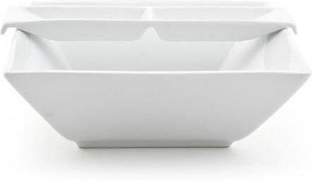 Front Of The House - Kyoto 60 oz Bright White Tall Square Porcelain Bowl, Pack of 2 - BBO006WHP10