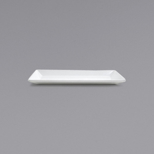 Front Of The House - Kyoto 9" x 5" Bright White Rectangular Porcelain Plate, Pack of 12 - DAP001WHP23