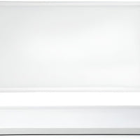 Front Of The House - Nouvelle 13" x 6.5" Bright White Rectangular Porcelain Plate, Pack of 6 - DDP017WHP22