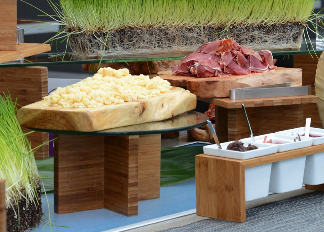 Front Of The House - ROOT 16" x 10" Natural Wood Serving Board, Pack of 2 - SPT046NAW20