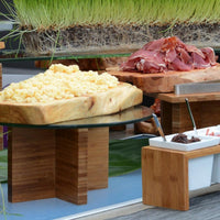 Front Of The House - ROOT 16" x 10" Natural Wood Serving Board, Pack of 2 - SPT046NAW20