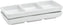 Front Of The House - Stackable Three Compartment Dish Superwhite, Pack of 12 - DSD017WHP23