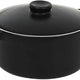 Front Of The House - 16 Oz Round Kiln Black Ovenware Dish With Lid, Set of 12 - DBO133BKC23