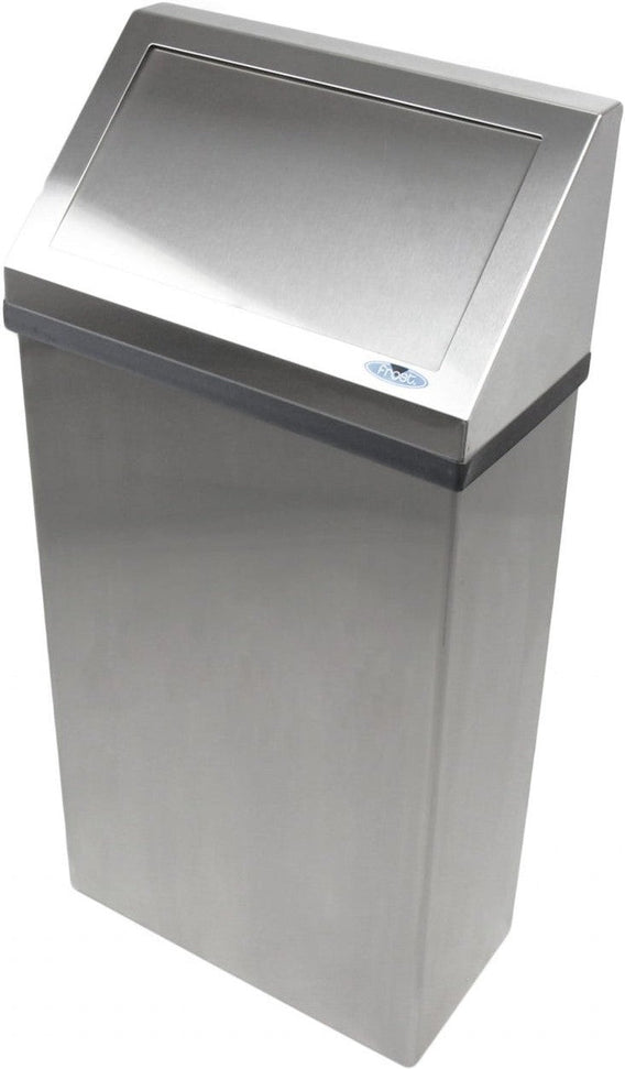 Frost Products - 13 Gallon Wall-Mounted Stainless Steel Waste Receptacle - 303NL