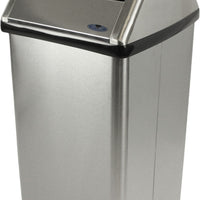 Frost Products - 14" X 14" X 35" Stainless Steel Free Standing Swing Top Waste Receptacle - 301-NLS