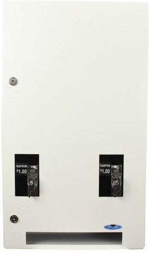 Frost Products - White Epoxy Sanitary Napkin and Tampon Dispenser - 608-1