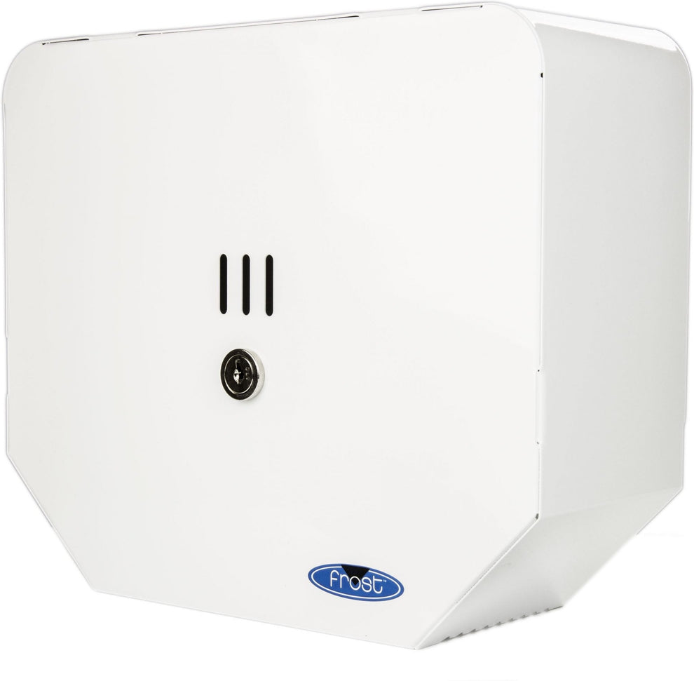 Frost Products - White Metal Single Jumbo Roll Tissue Dispenser - 166