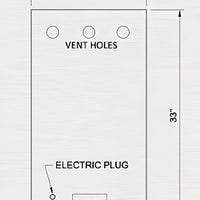 GBS - 33" X 18" X 18" Electric Vertical Broiler With Large Capacity (Gyro / Shawarma) - GBS-4LE