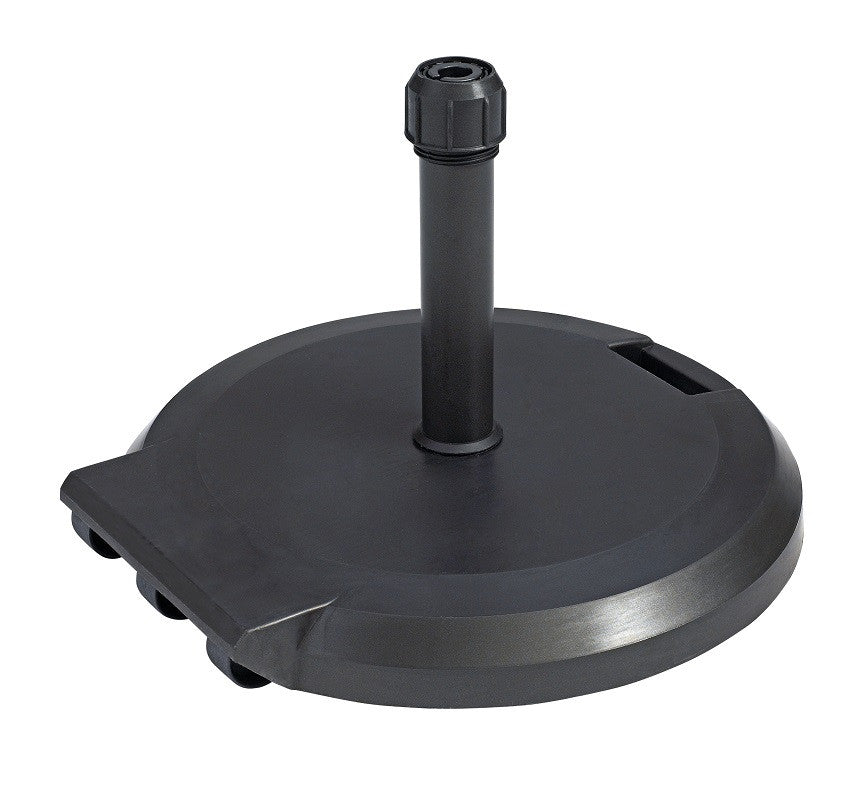 Grosfillex - 84 Lb. Charcoal Freestanding Umbrella Base with Wheels - US608402