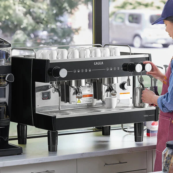 Gaggia Milano - Vetro Black 2 Group Automatic 220V Espresso Machine - MGV292NPU