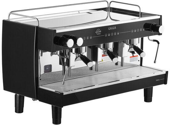 Gaggia Milano - Vetro Black 3 Group Automatic 220V Tall Espresso Machine - MGV293NTPU