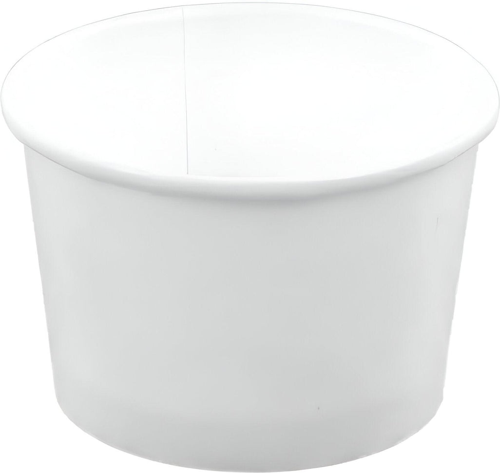 Genpak - 4 Oz Paperboard White Food Container, 1000/Cs - 305599
