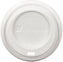 Genpak - White HIPS Hot Drink Dome Lid For 10 Oz-12 Oz, 1000/Cs - 14HDL-W