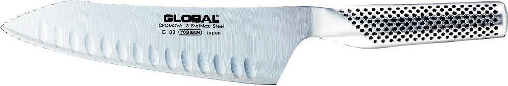Global - 7" Fluted Oriental Cook's Knife - G83