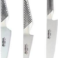 Global - 8", 5", 4" Stainless Steel 3 PC Cook's Knife Set - 71G237