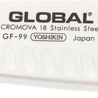 Global - 8.1" Stainless Steel Fluted Cook's Knife - 71GF99
