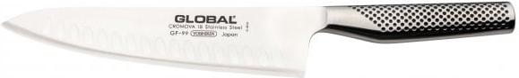 Global - 8.1" Stainless Steel Fluted Cook's Knife - 71GF99