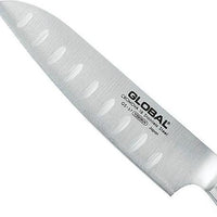 Global - GS Series 4.5" Stainless Steel Fluted Santoku Knife (11 cm) - GS57