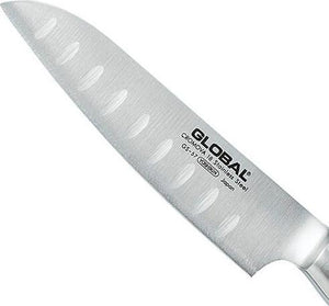 Global - GS Series 4.5" Stainless Steel Fluted Santoku Knife (11 cm) - GS57