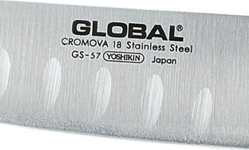 Global - GS Series 4.5" Stainless Steel Fluted Santoku Knife (11 cm) - GS57