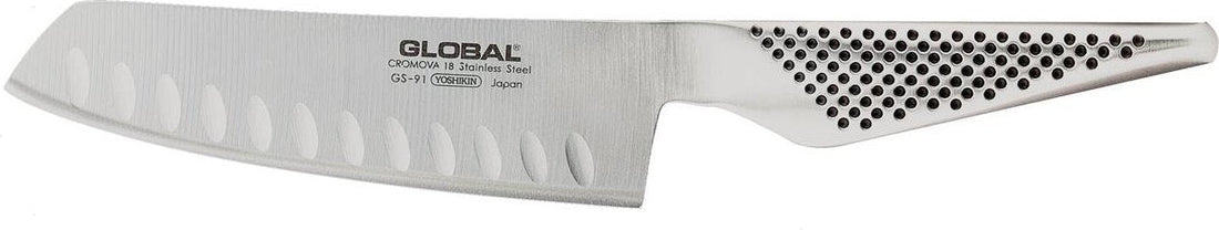 Global - GS Series 5" Stainless Steel Fluted Vegetable Knife (14 cm) - GS91