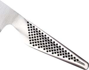 Global - GS Series 5" Stainless Steel Hollow Ground Fluted Santoku Knife (13 cm) - GS90