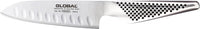 Global - GS Series 5" Stainless Steel Hollow Ground Fluted Santoku Knife (13 cm) - GS90