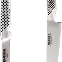 Global - GSF 3.2" Stainless Steel Large Handle Forged Peeling Knife & 7" Cook's Knife Set - 71G5531