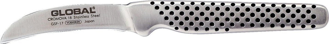 Global - GSF Series 2.5" Stainless Steel Curved Blade Forged Peeling Knife (6 cm) - GSF17