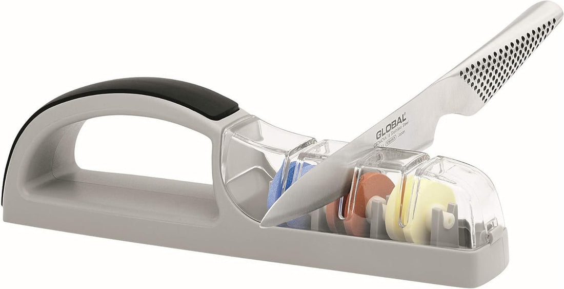 Global - MinoSharp Plus Grey (Coarse/Medium/Fine) 3-Stage Water Sharpener - 550GB