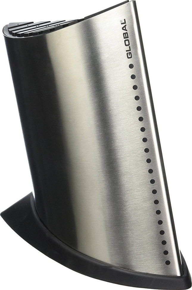 Global - Stainless-Steel Ship-Shape Knife Block with Dots Holds 10 PC - GKB52
