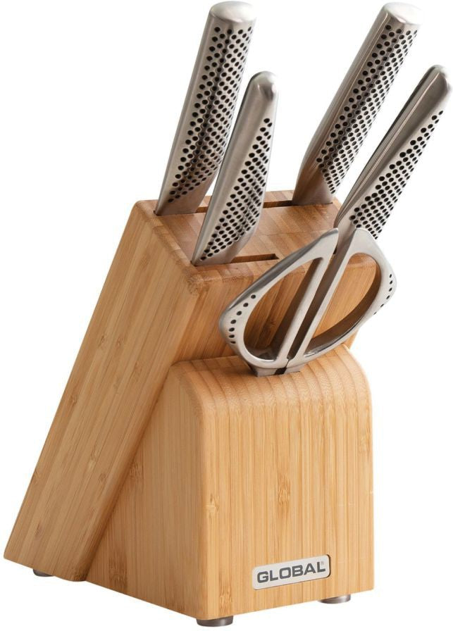 Global - Takashi 6 Pc Knife Block Set (G2, G97, GS5, GS96, GKS210) - 7 ...