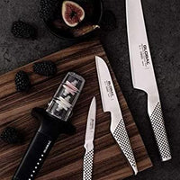 Global - Water Sharpener with Black Handle and White Dots - G91BW