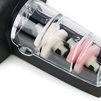 Global - Water Sharpener with Black Handle and White Dots - G91BW