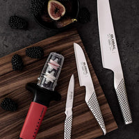 Global - Water Sharpener with Red Handle and Black Dots - G91RB