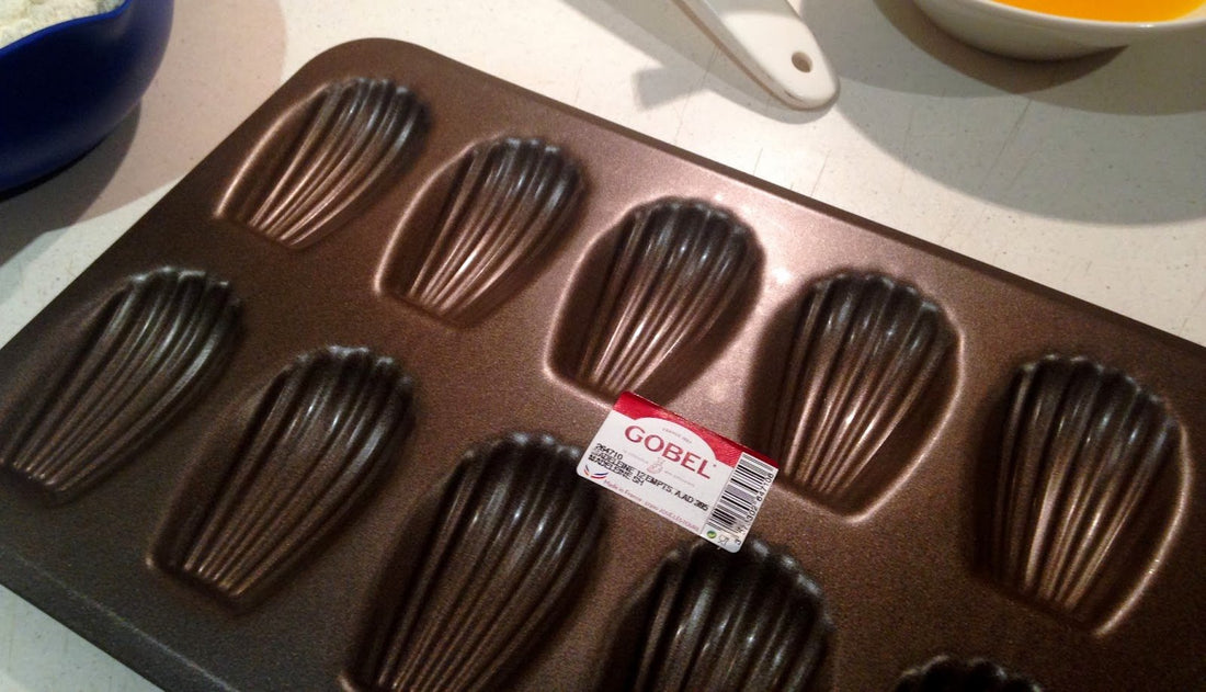 Gobel - 15.5" x 6" 20-Compartment Nonstick Madeleine Sheet Stamped - 264710