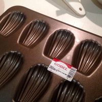 Gobel - 15.5" x 6" 20-Compartment Nonstick Madeleine Sheet Stamped - 264710