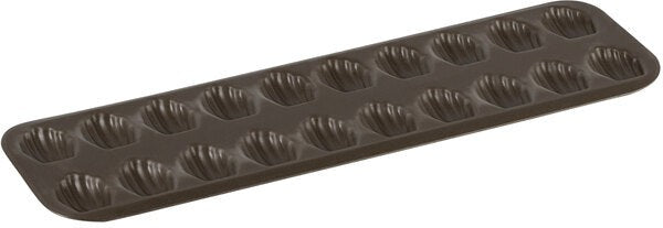 Gobel - 15.5" x 6" 20-Compartment Nonstick Madeleine Sheet Stamped - 264710