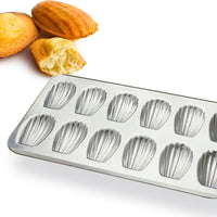 Gobel - 15.5 x 8.6" Tin Madeleine Stamped Mould Sheet - 164710